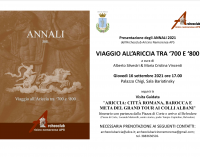 Giovedì 16 settembre “Viaggio all’Ariccia tra ‘700 e ‘800”