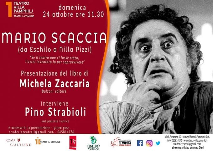 Teatro Villa Pamphilj, Roma – MARIO SCACCIA: AVVENTURE D’ATTORE DA ESCHILO A NILLA PIZZI