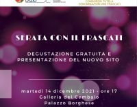Consorzio Vini Frascati, serata di degustazione gratuita  dei grandi vini Frascati per presentare il nuovo sito