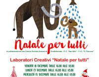 GROTTAFERRATA – AL VIA I LABORATORI CREATIVI “NATALE PER TUTTI”