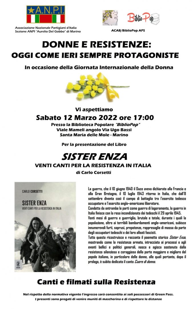 Bibliopop e ANPI presentano “Donne e Resistenze: Oggi come ieri sempre protagoniste