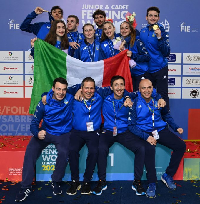 Frascati Scherma, doppia medaglia a squadre ai mondiali Giovani: Ottaviani d’oro, Spica bronzo