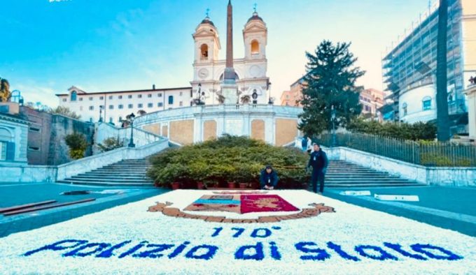 Genzano di Roma e la sua Infiorata, partner ufficiale della Polizia di Stato per la celebrazione dei 170° anni dalla sua fondazione