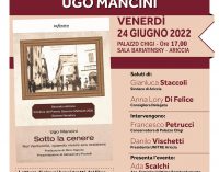 “Sotto la cenere” venerdì 24 giugno a Palazzo Chigi, Ariccia