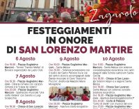 Festeggiamenti in onore di San Lorenzo Martire Dal 6 al 10 Agosto a Zagarolo