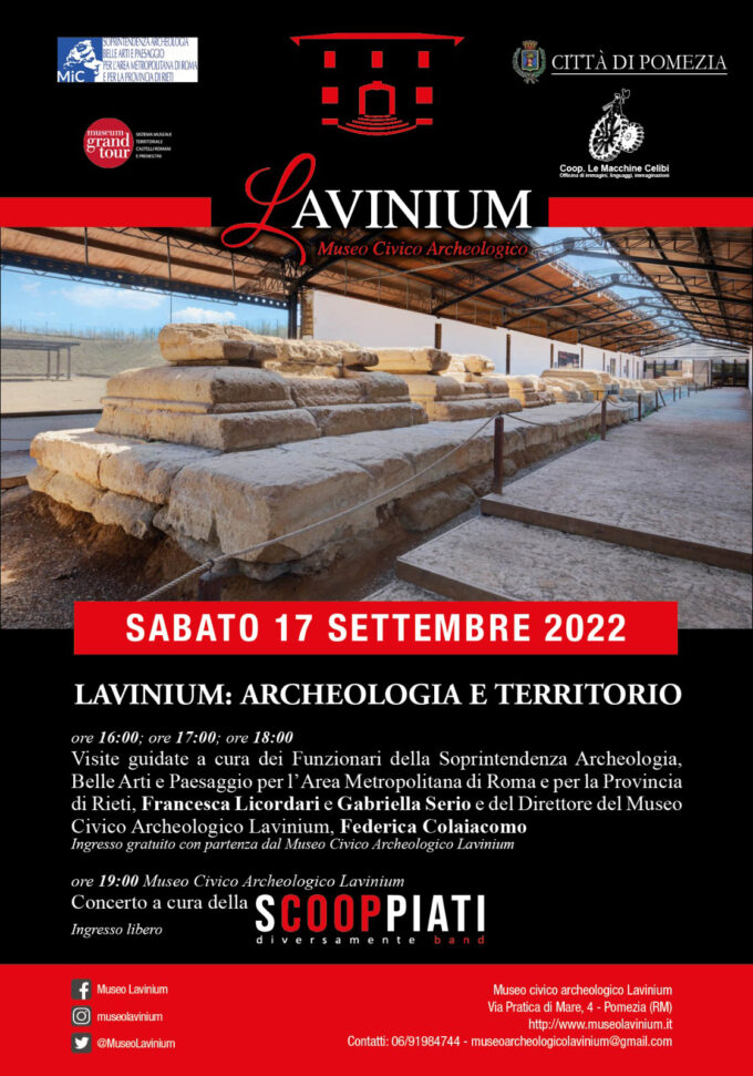 Lavinium: archeologia e territorio. Apertura gratuita dell’area archeologica