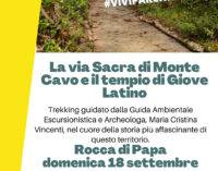  Escursione di archeotrekking –  “LA VIA SACRA DI MONTE CAVO E IL TEMPIO DI GIOVE LATINO”