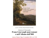 Venerdì 30 settembre a Palazzo Chigi “Franz Liszt negli anni romani e nell’Albano dell’800”