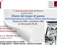 Il 27 ottobre “Diario del tempo di guerra” di Alessandro Pardi