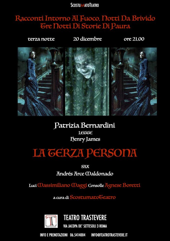 Teatro Trastevere – Patrizia Bernardini legge “LA TERZA PERSONA”