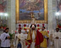 MONTE COMPATRI – PROCESSIONE CON IL BAMBINELLO E INTITOLAZIONE DEL TEATRO PARROCCHIALE