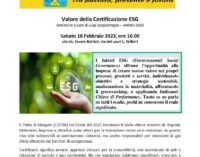 VELLETRI –  VALORE DELLA CERTIFICAZIONE ESG