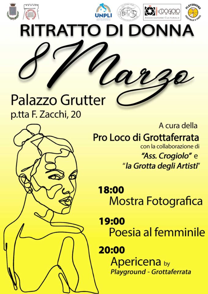 Grottaferrata – RITRATTO DI DONNA 8 MARZO