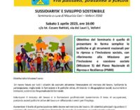 SUSSIDIARITA’ E SVILUPPO SOSTENIBILE:  1 APRILE 2023