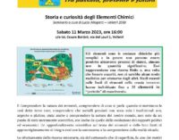 VELLETRI – STORIA E CURIOSITA’ DEGLI ELEMENTI  CHIMICI: 11 MARZO 2023