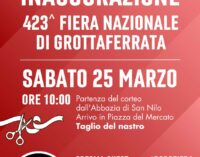 Inaugurazione 423^ Fiera Nazionale di Grottaferrata: sabato 25 marzo ore 10:00 