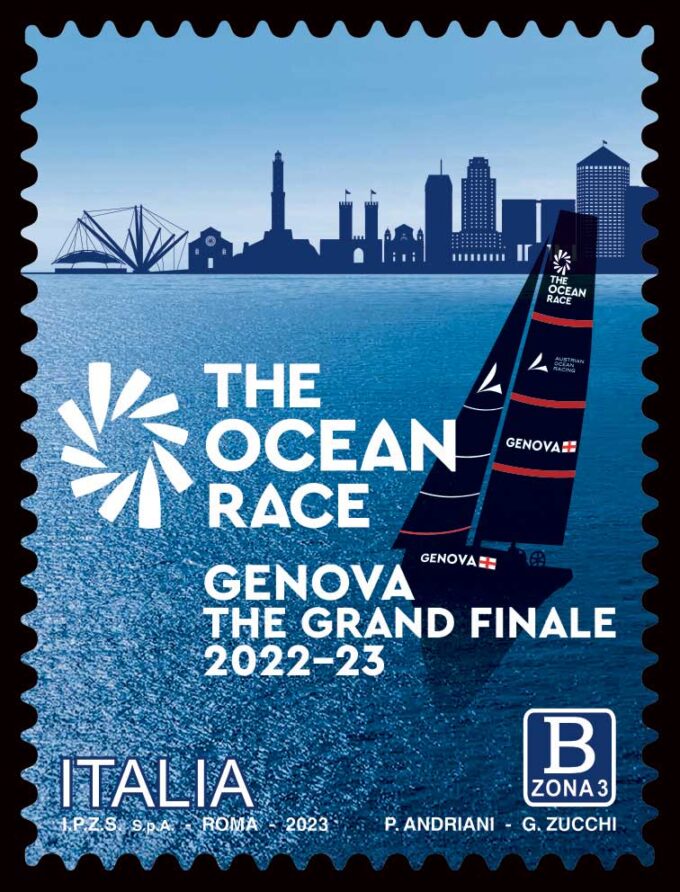 Emissione francobollo The Ocean Race appartenente alla serie tematica “lo Sport”