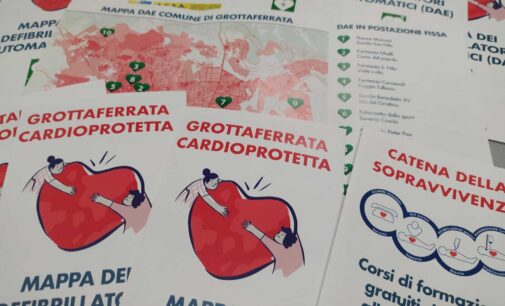 Grottaferrata Cardioprotetta: distribuite in città le brochure con la mappa dei dispositivi