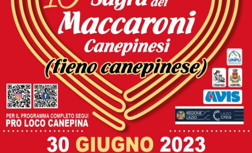 Canepina – 10° edizione della sagra dei maccaroni canepinesi