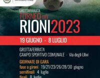 Grottaferrata – Torneo dei Rioni 2023: torna la sfida calcistica cittadina dal 19 giugno all’8 luglio
