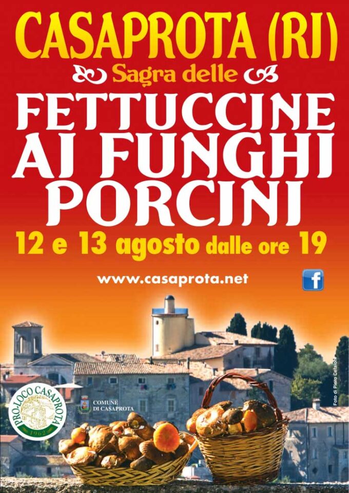 Casaprota,sagra delle fettuccine ai funghi porcini