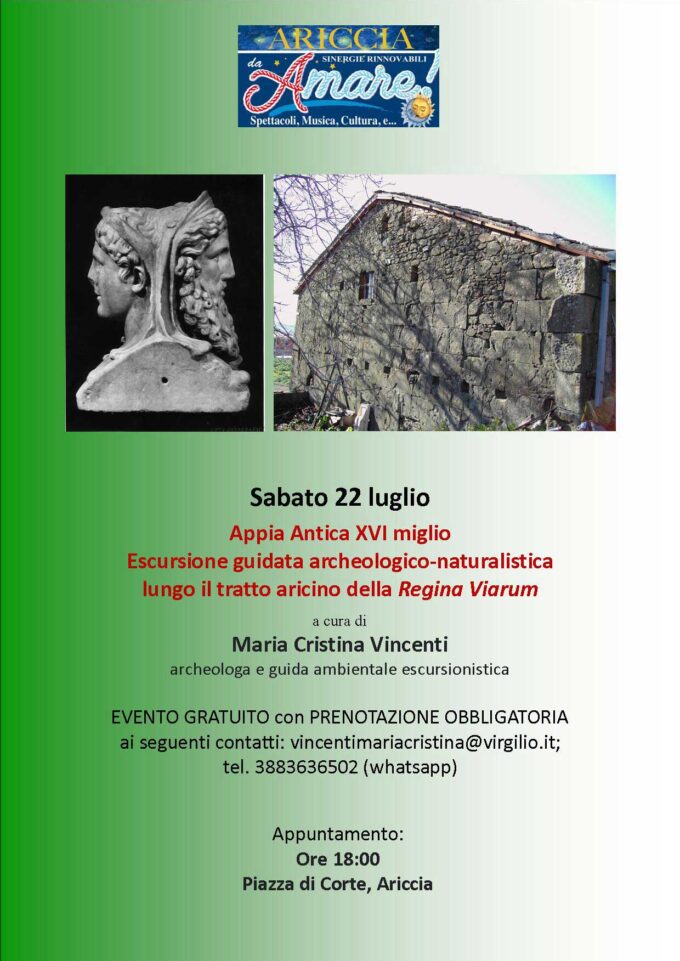 weekend sull’Appia Antica con l’archeologa e guida Aigae Maria Cristina Vincenti