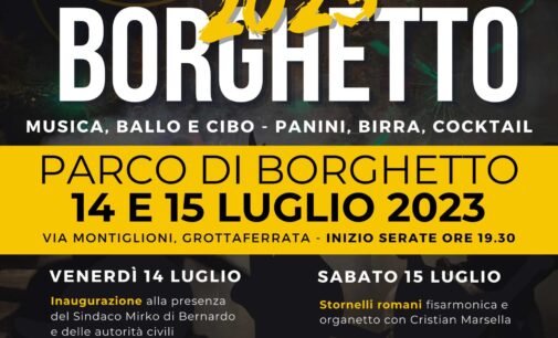 Grottaferrata. Torna la Festa di Borghetto