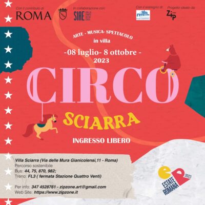 Rotas de arte, música e entretenimento do Circo Sciarra