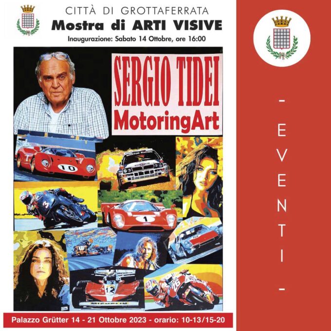 Grottaferrata, la Motoring Art di Sergio Tidei in mostra a Palazzo Grutter