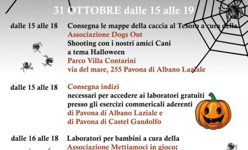 Il 31 ottobre Halloween a Pavona…pomeriggio in festa