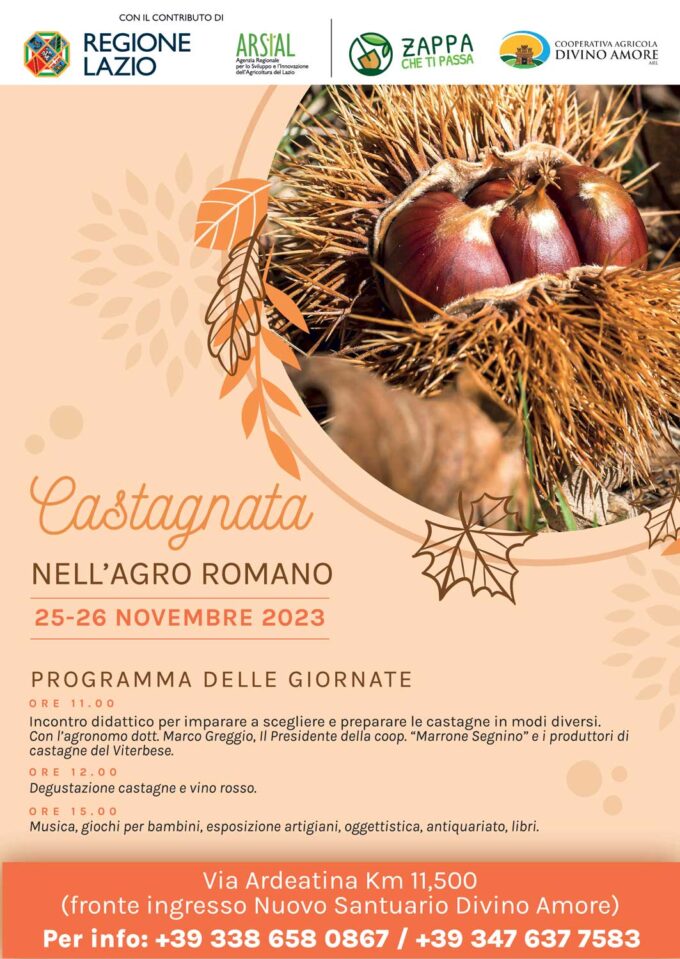 Agricoltura: Castagnata nell’Agro Romano