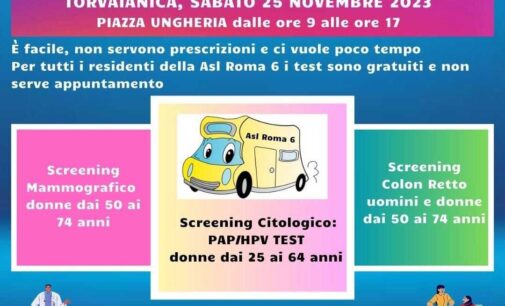 A Torvaianica il camper dello screening oncologico