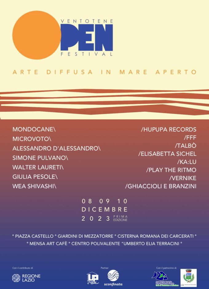 VENTOTENE OPEN FESTIVAL – 8-9-10 DICEMBRE 2023