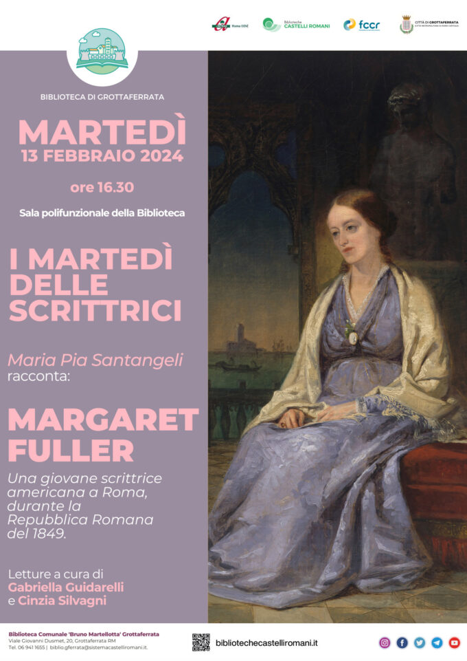 “Martedì delle scrittrici” – Maria Pia Santangeli racconta Margaret Fuller
