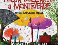 Roma: 25 e 26 maggio Festa dell’Arte a Monteverde: i 10 anni del Teatro Villa Pamphilj. Dalle 10 al tramonto un evento: libri, incontri, proiezioni, mostre, musica, visite guidate per tutti