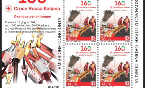 Emissione francobollo Croce Rossa Italiana nel 160° anniversario dell’istituzione