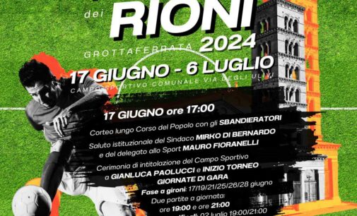 Torneo dei Rioni di Grottaferrata: dal 17 giugno al 6 luglio l’edizione 2024