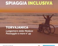 TORVAJANICA: APRE LA PRIMA SPIAGGIA LIBERA INCLUSIVA