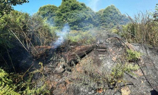 Grottaferrata – Incendio in zona Tuscolo