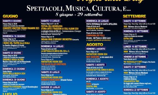 “Fantastiche Visioni, estate teatrale ariccina” dal 5 luglio al 2 agosto alla sua 14° edizioni propone il meglio di show italiani e stranieri…