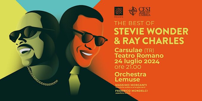 THE BEST OF STEVIE WONDER & RAY CHARLES al Teatro Romano di Carsulae