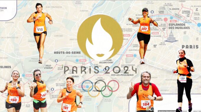 Sette runner pontini alla Paris Marathon Pour Tous 2024