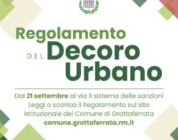 Grottaferrata – Regolamento del Decoro Urbano