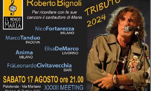 TRIBUTO in ricordo dell’indimenticato artista e amico Roberto Bignoli