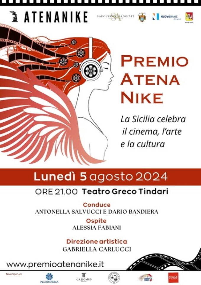 TINDARI (ME). 5 AGOSTO. PREMIO “ATENA NIKE” TERZA EDIZIONE. DIRETTRICE ARTISTICA GABRIELLA CARLUCCI. DAL 30 LUGLIO AL 4 AGOSTO PROIEZIONE DEI PROGETTI IN GARA