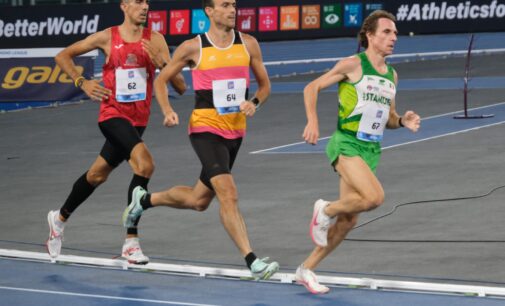 Vincenzo Paduano corre gli 800 m al Silver Gala Pietro Mennea 2024