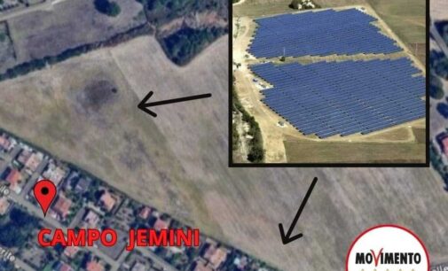 POMEZIA, PANNELLI FOTOVOLTAICI A CAMPO JEMINI.