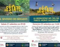 Eventi di sabato 21 e domenica 22 settembre al Parco