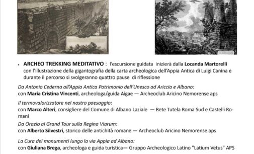 SULLA VIA APPIA ANTICA  PATRIMONIO DELL’UNESCO  TRA ARICCIA E ALBANO