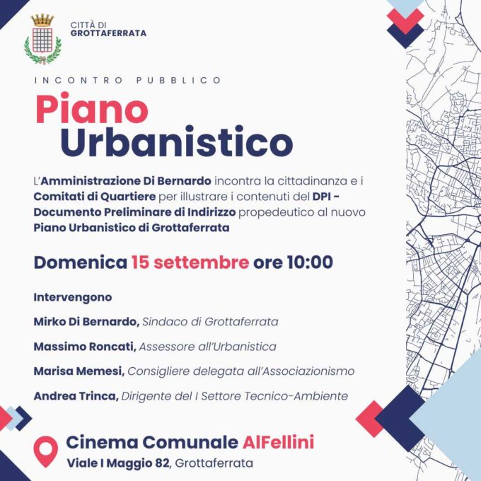 Verso il Piano Urbanistico di Grottaferrata